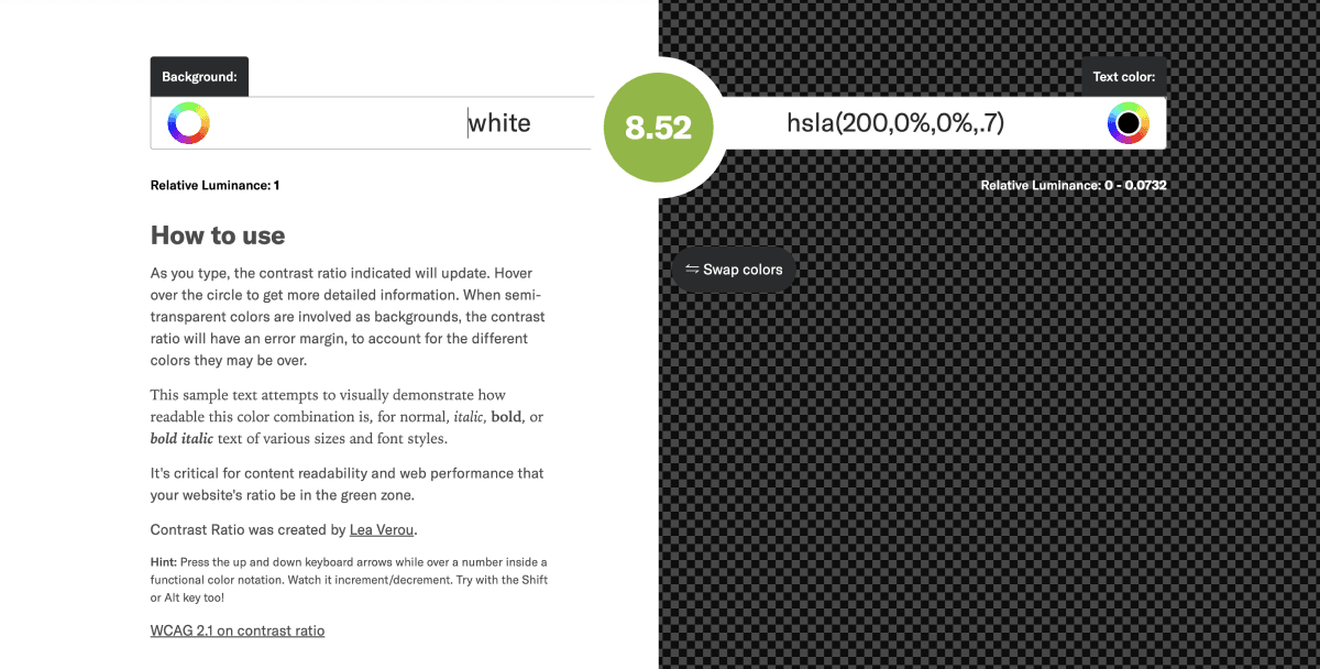 Contrast Ratio